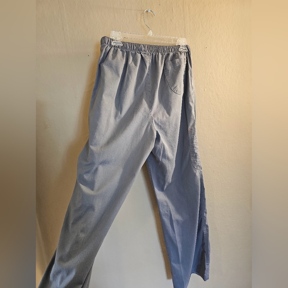 Womens Grey Scrub Pants - Picture 4 of 6